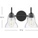 Vera LED 15 inch Black Bath Light Wall Light