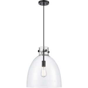 Newton Bell 1 Light 14 inch Matte Black Pendant Ceiling Light