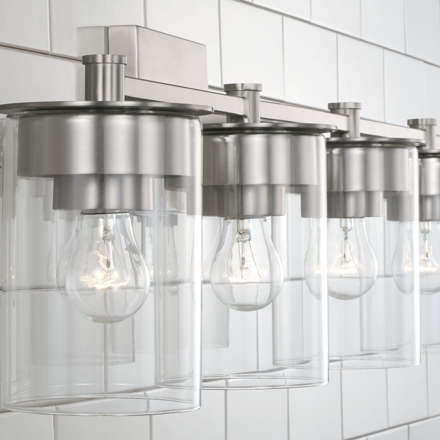 Mason 4 Light 30 inch Brushed Nickel Vanity Light Wall Light