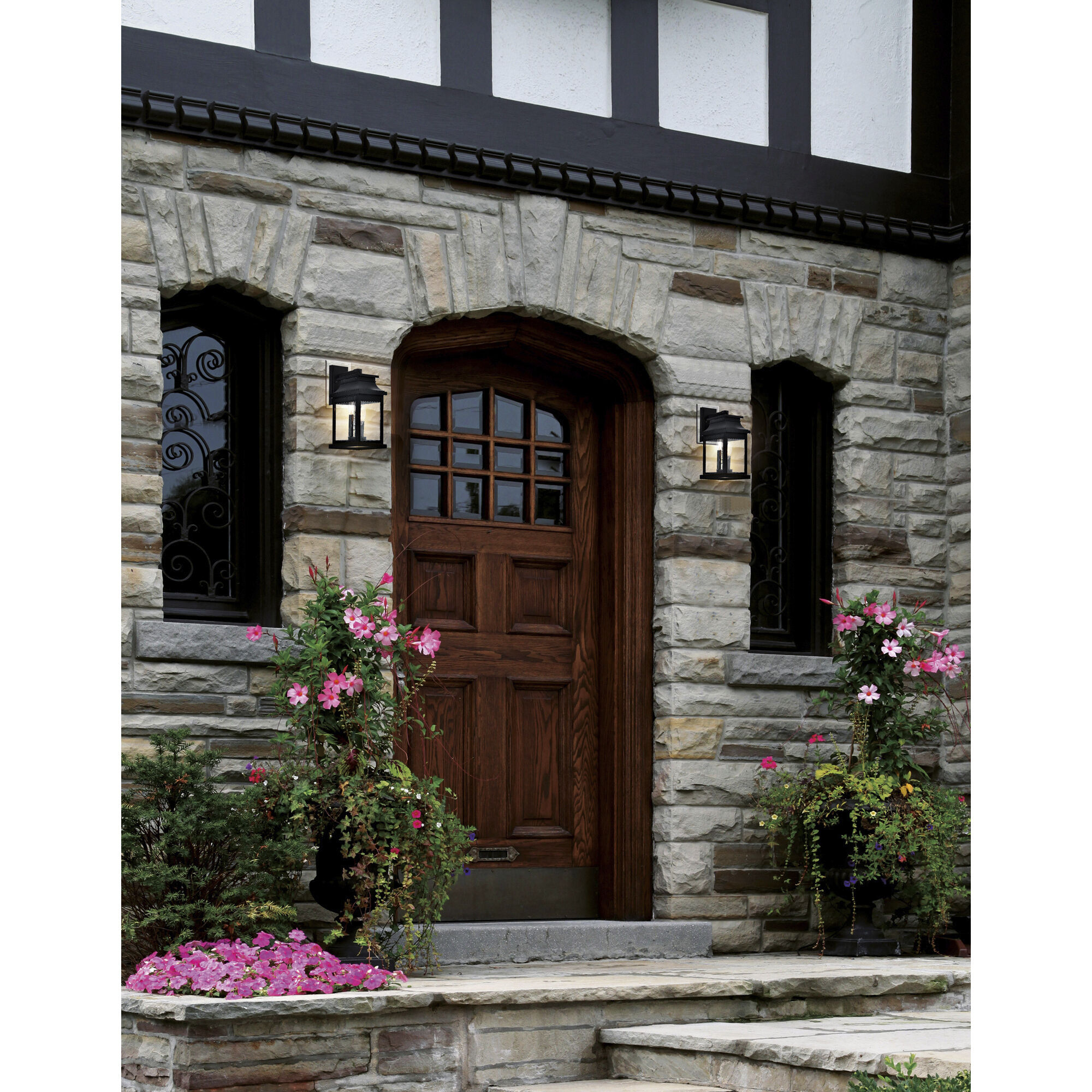 Blackbridge 1 Light 10 inch Black Outdoor Wall Light