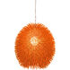 Urchin 1 Light 13 inch Electric Pumpkin Pendant Ceiling Light