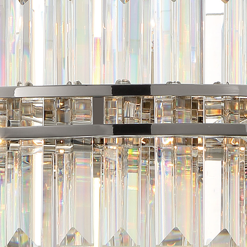 Hayes 16 Light 28 inch Polished Nickel Chandelier Ceiling Light