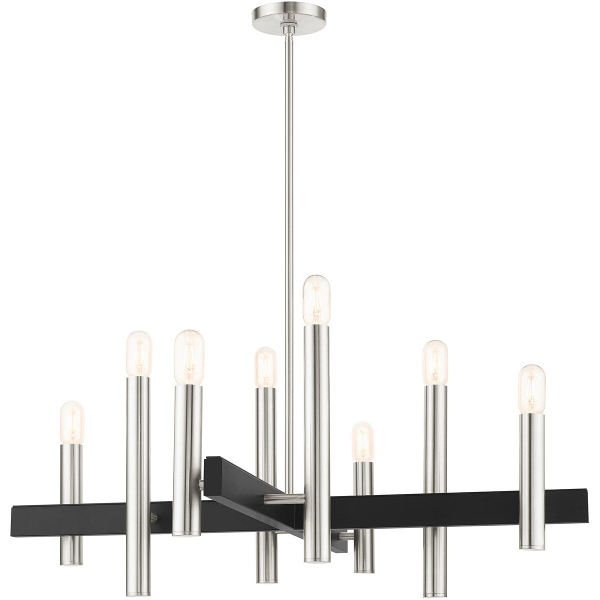 Helsinki 8 Light 38 inch Brushed Nickel Chandelier Ceiling Light