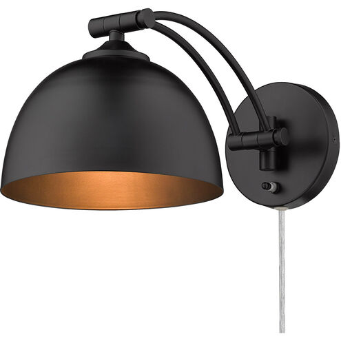 Rey 1 Light 8 inch Matte Black Articulating Wall Sconce Wall Light, Adjustable