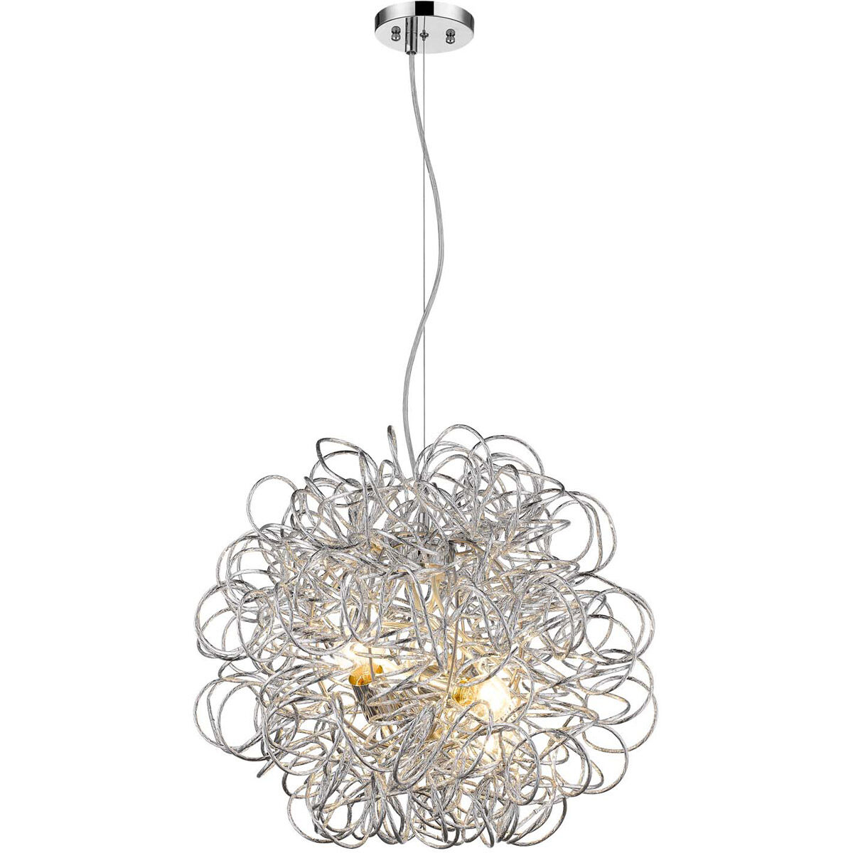 Brushed chrome ceiling pendant deals
