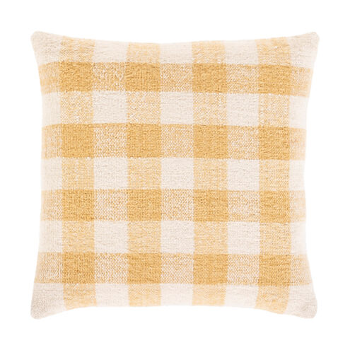 Malcom 18 X 18 inch Cream/Saffron/Beige Pillow Kit, Square