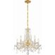 Maria Theresa 5 Light 20 inch Gold Chandelier Ceiling Light in Clear Swarovski Strass