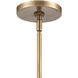 Gabby 1 Light 11 inch Brass Mini Pendant Ceiling Light