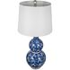 Anita 25.7 inch 40.00 watt Blue/White Table Lamp Portable Light