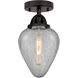 Nouveau 2 Geneseo LED 7 inch Matte Black Semi-Flush Mount Ceiling Light