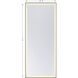 Paulding 72 X 30 inch Black LED Mirror