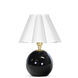 Giorgio 13 inch 60 watt Natural Brass Mini Lamp Portable Light in Linen Scalloped