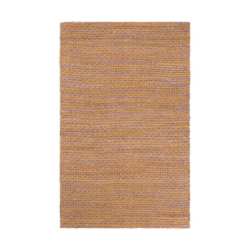 Alexa 36 X 24 inch Neutral and Yellow Area Rug, Jute and Viscose