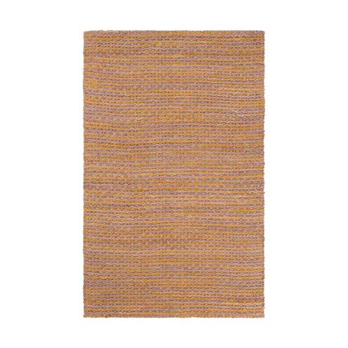 Alexa 36 X 24 inch Neutral and Yellow Area Rug, Jute and Viscose