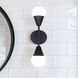 Arlowe 2 Light 4.75 inch Black Wall Light