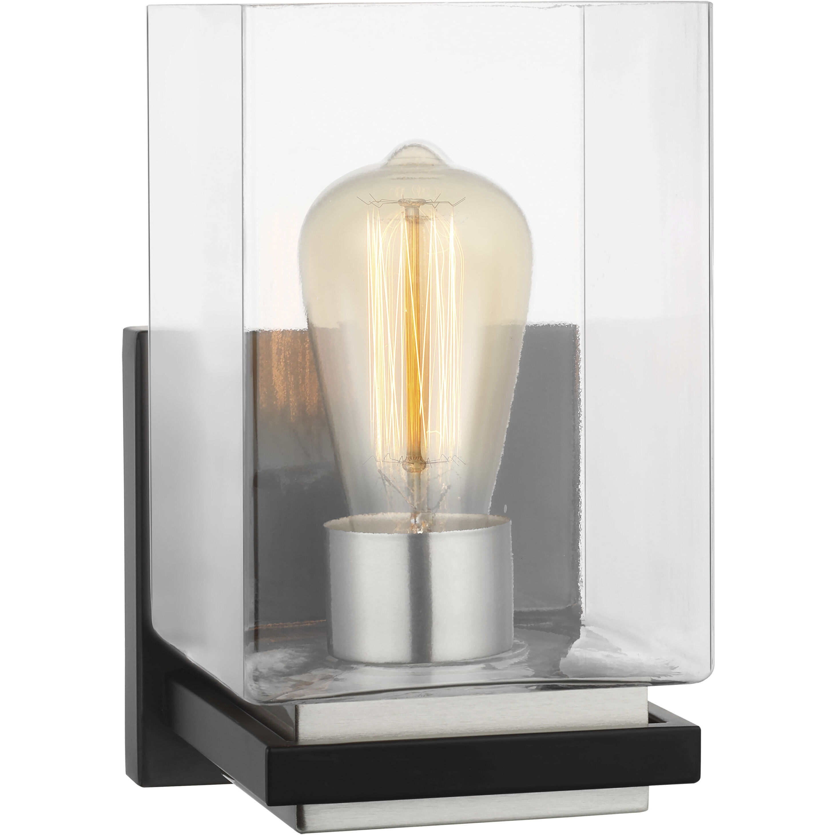 Crossroads 1 Light 5.38 inch Matte Black Bathroom Vanity Lights Wall Light