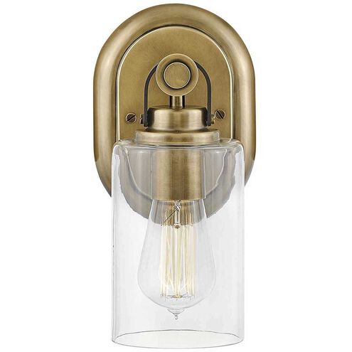 Halstead 1 Light 6.5 inch Heritage Brass Vanity Light Wall Light