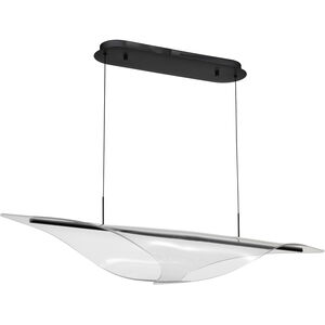 Geneva LED 11.75 inch Matte Black Pendant Ceiling Light