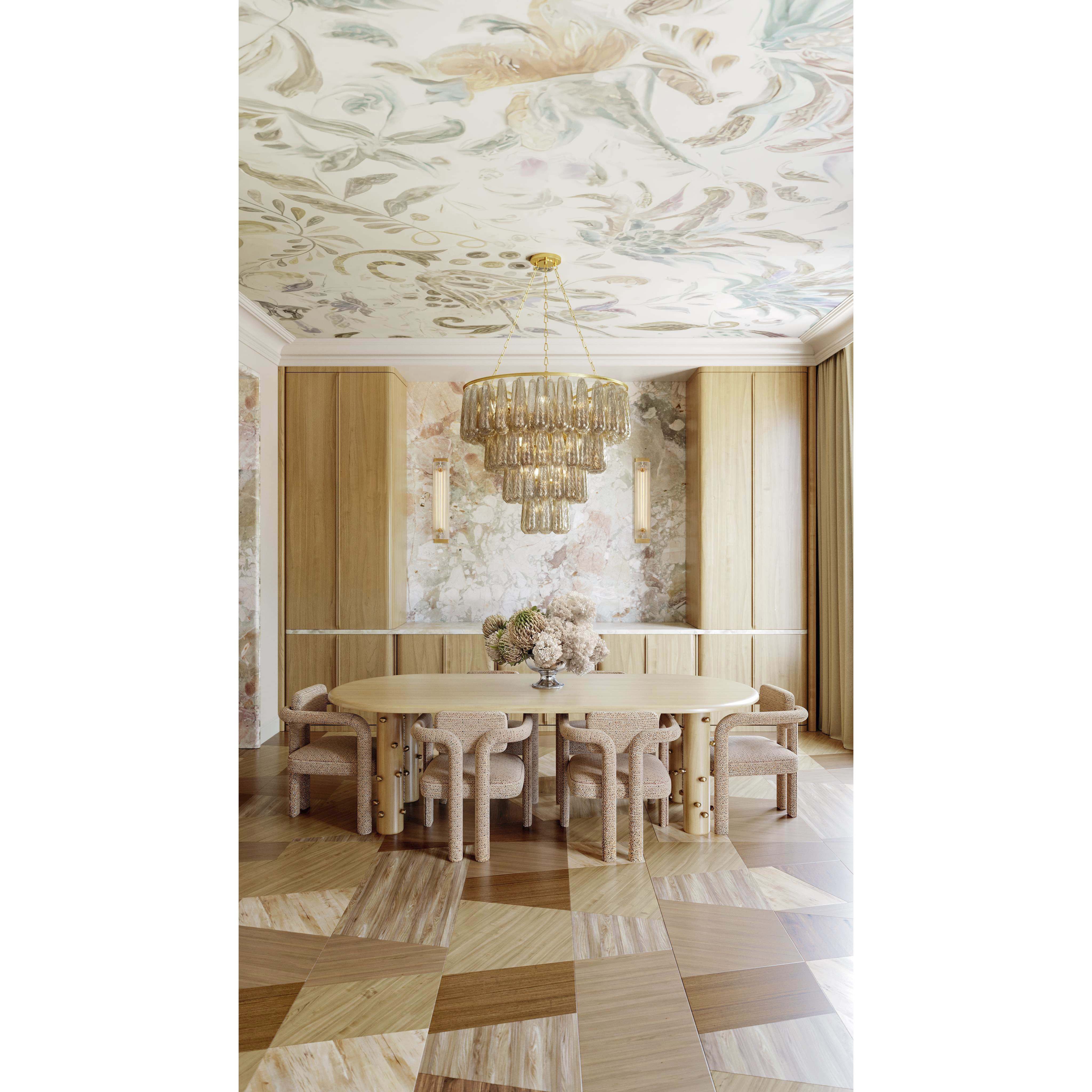 Milos 11 Light 35.5 inch Vintage Gold Leaf Chandelier Ceiling Light