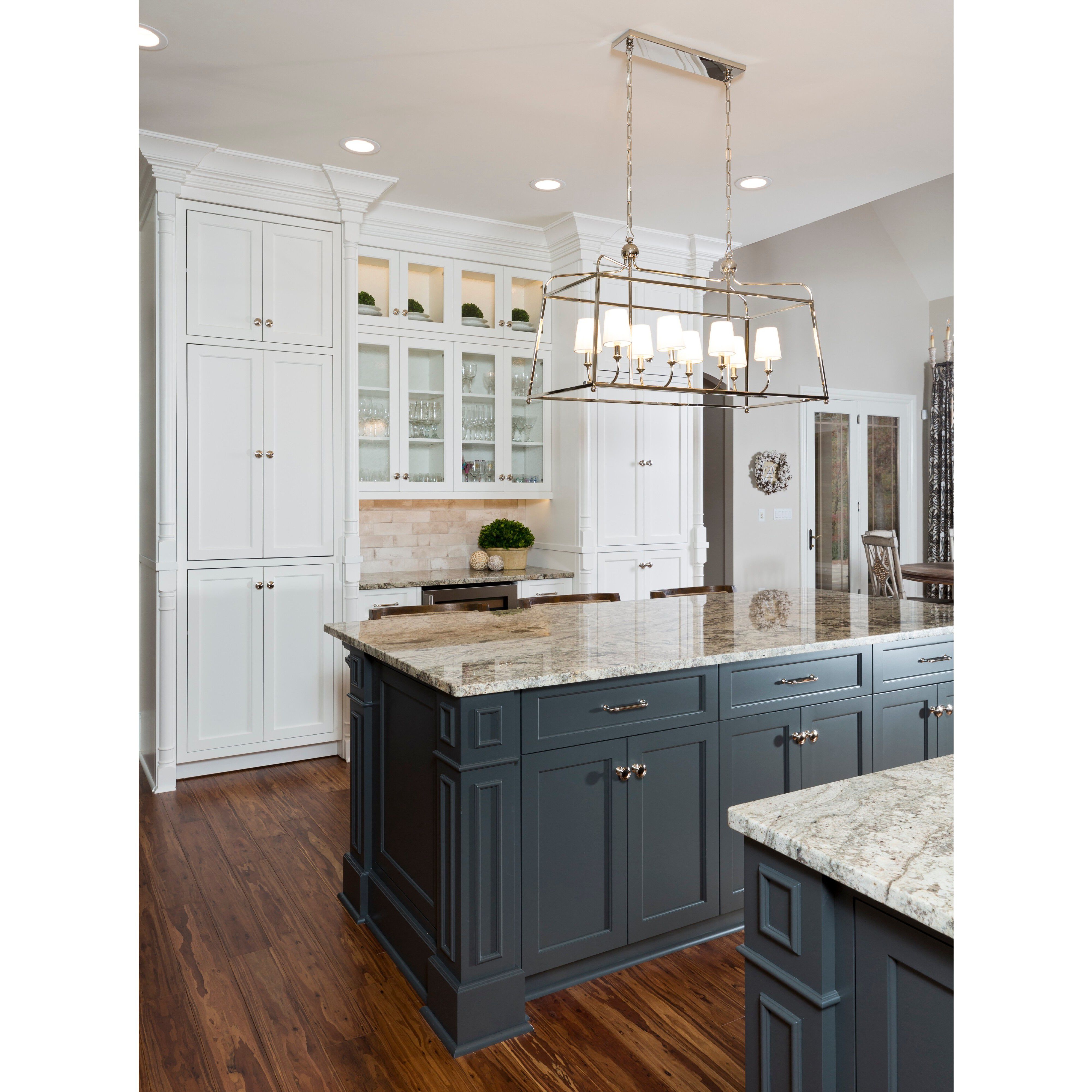 Sylvan 8 Light 42 inch Polished Nickel Chandelier Ceiling Light