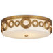 Gyges LED 18 inch Brass Flush Mount Ceiling Light