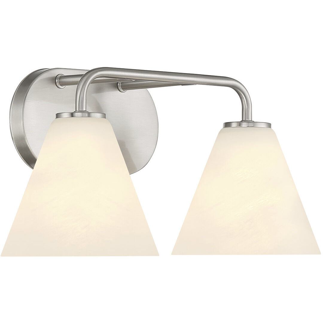 Blair 2 Light 15.5 inch Satin Nickel Bath Wall Light