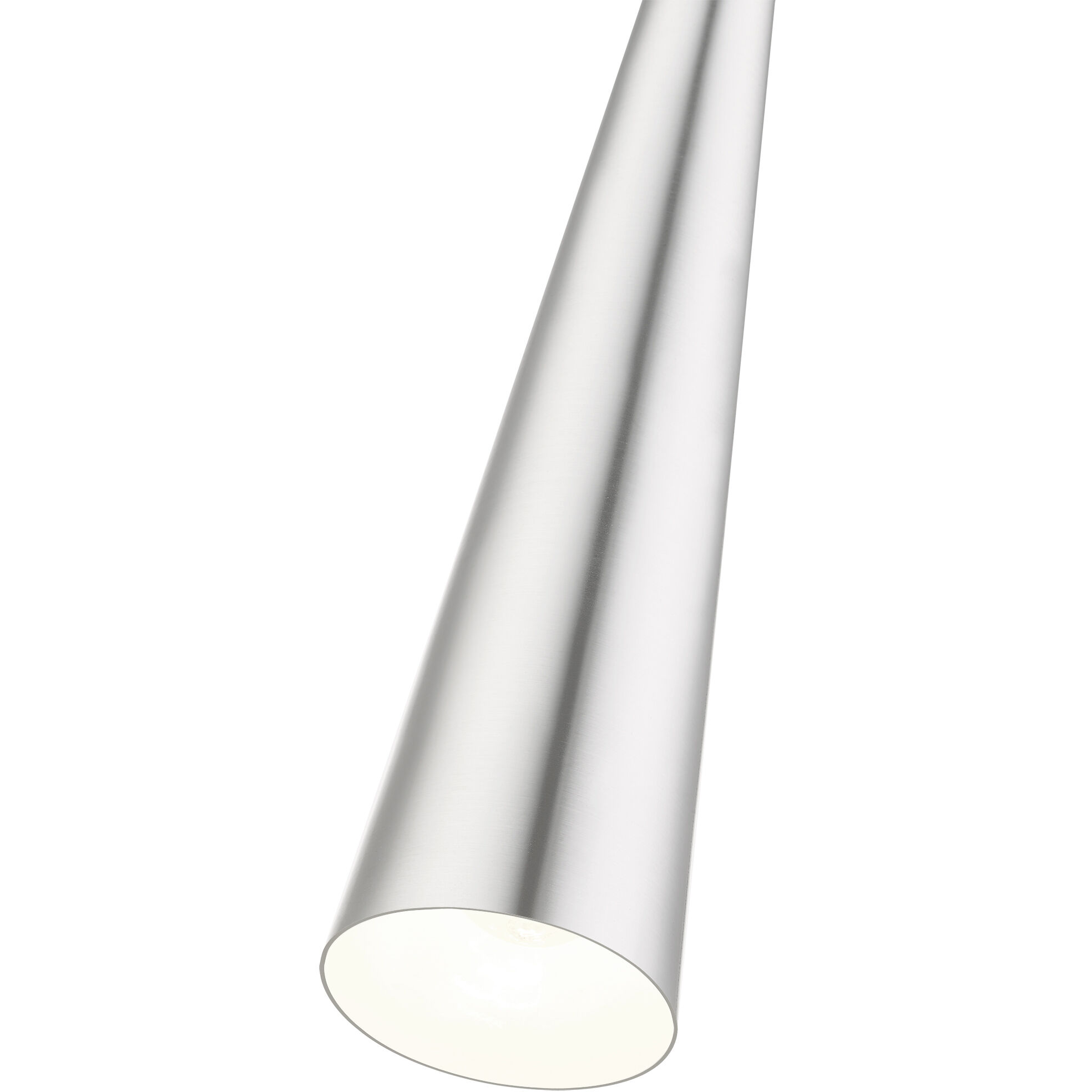 Andes 1 Light 5 inch Brushed Aluminum with Polished Chrome Accents Single Pendant Ceiling Light, Tall