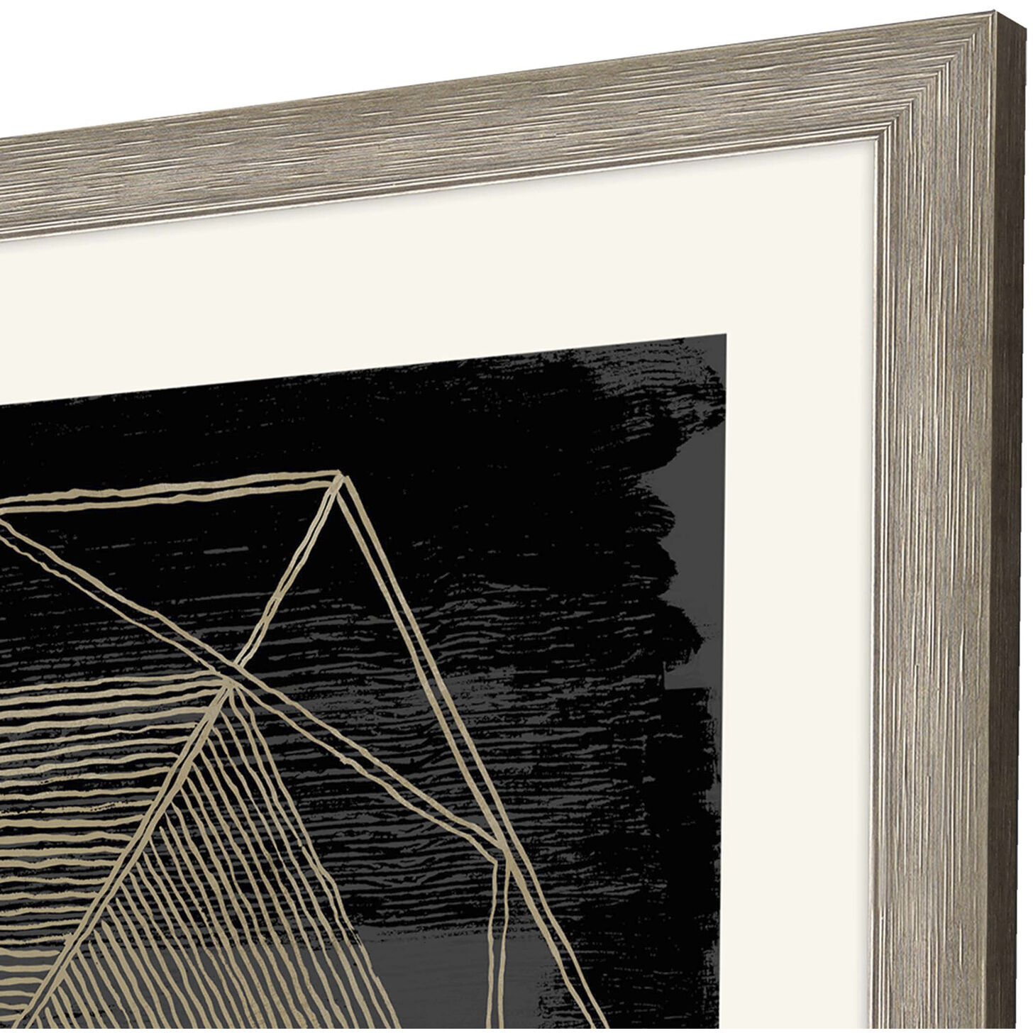 Woven Dreams Black and Neutral Framed Art