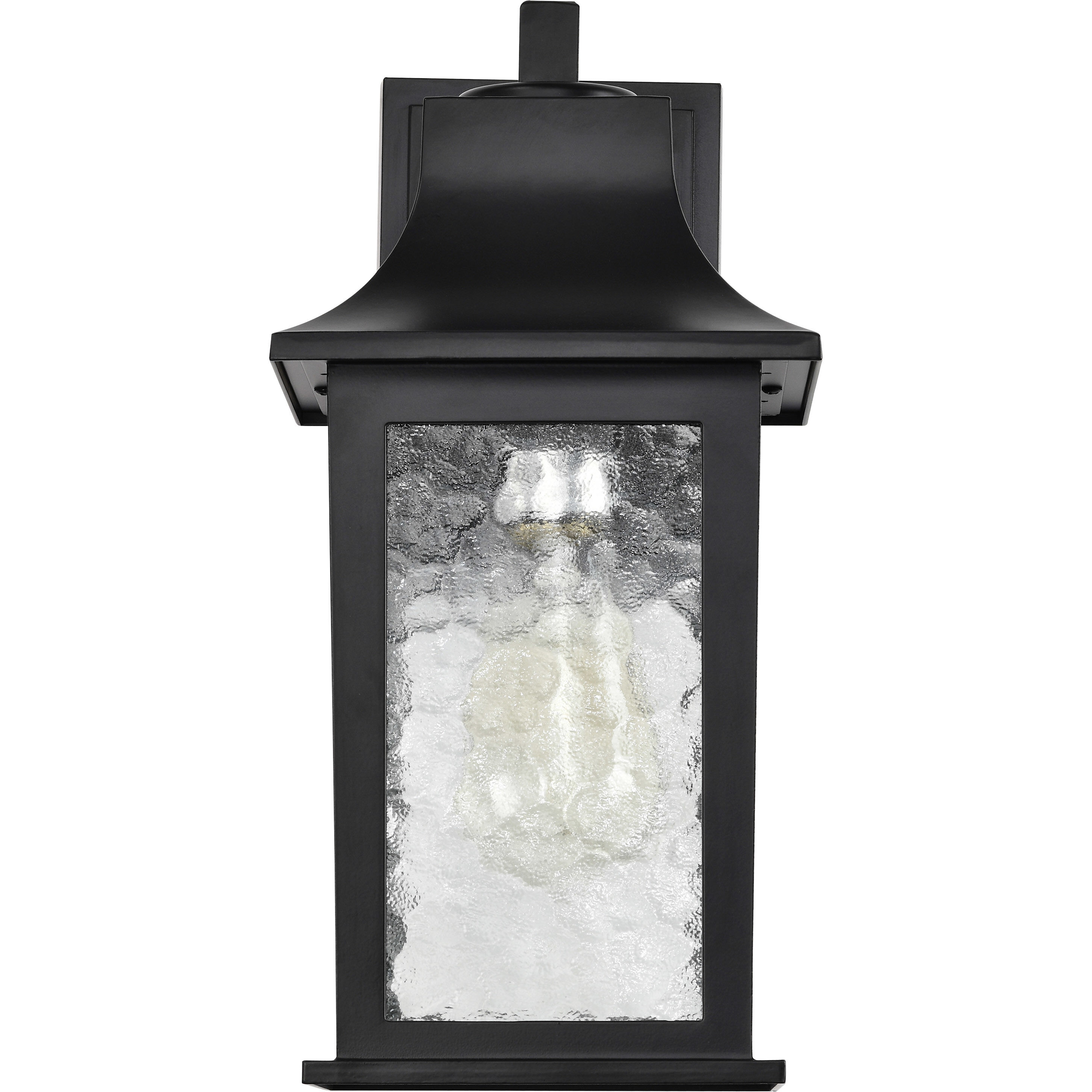 Stillwell 13 inch Matte Black Outdoor Wall Lantern, Small