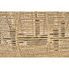 Lisa McDennon Luca 7 Light 38 inch Black Indoor Chandelier Ceiling Light in Black / Camel Rattan, Convertible