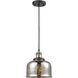 Franklin Restoration Bell 1 Light 8 inch Black Antique Brass Mini Pendant Ceiling Light in Incandescent, Silver Plated Mercury, Franklin Restoration
