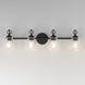 Jackson Hole 4 Light 33 inch Black Bath Vanity Wall Light in Clear