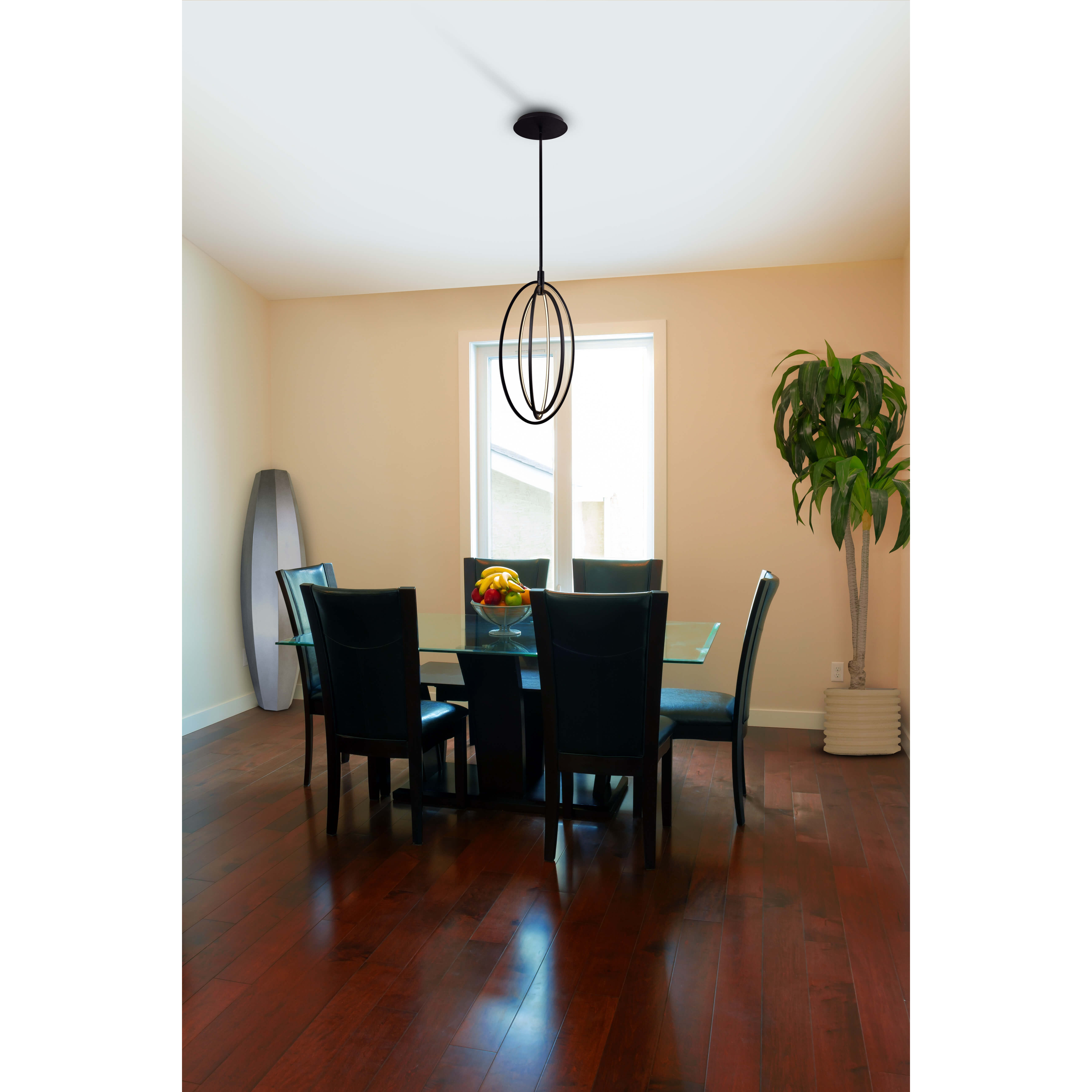 Radium 15.25 inch Black Pendant Ceiling Light