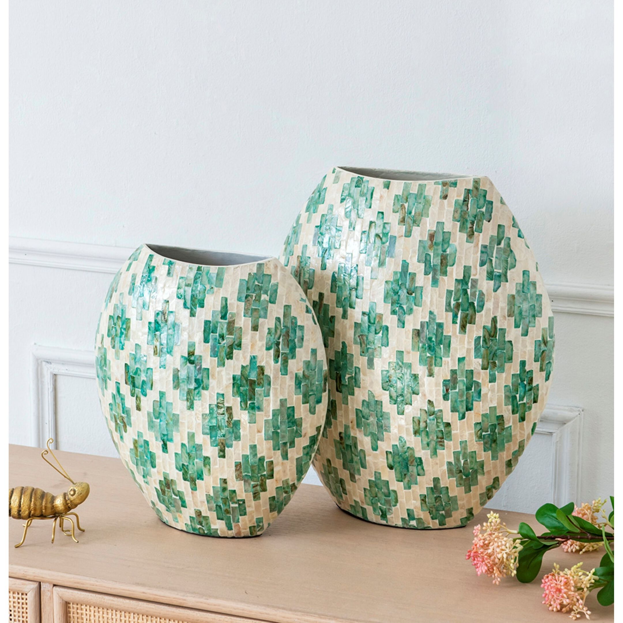 Diamond 13.8 X 5.9 inch Vase