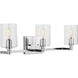 Fullton 3 Light 24.63 inch Satin Brass Bath Vanity Wall Light