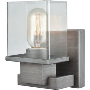 Hotelier 1 Light 5 inch Weathered Zinc Vanity Light Wall Light