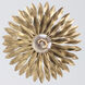 Broche Bath Sconce Wall Light in Antique Gold