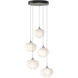 Ume 5 Light 16.6 inch Sterling Pendant Ceiling Light in Frosted