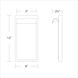 Cap LED 12 inch White Black Outdoor Wall Light in White/Black