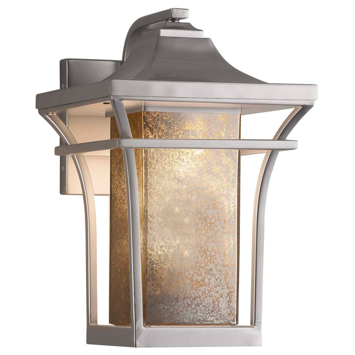 Fusion Wall Sconce Wall Light in Brushed Nickel, Incandescent, Rain Fusion