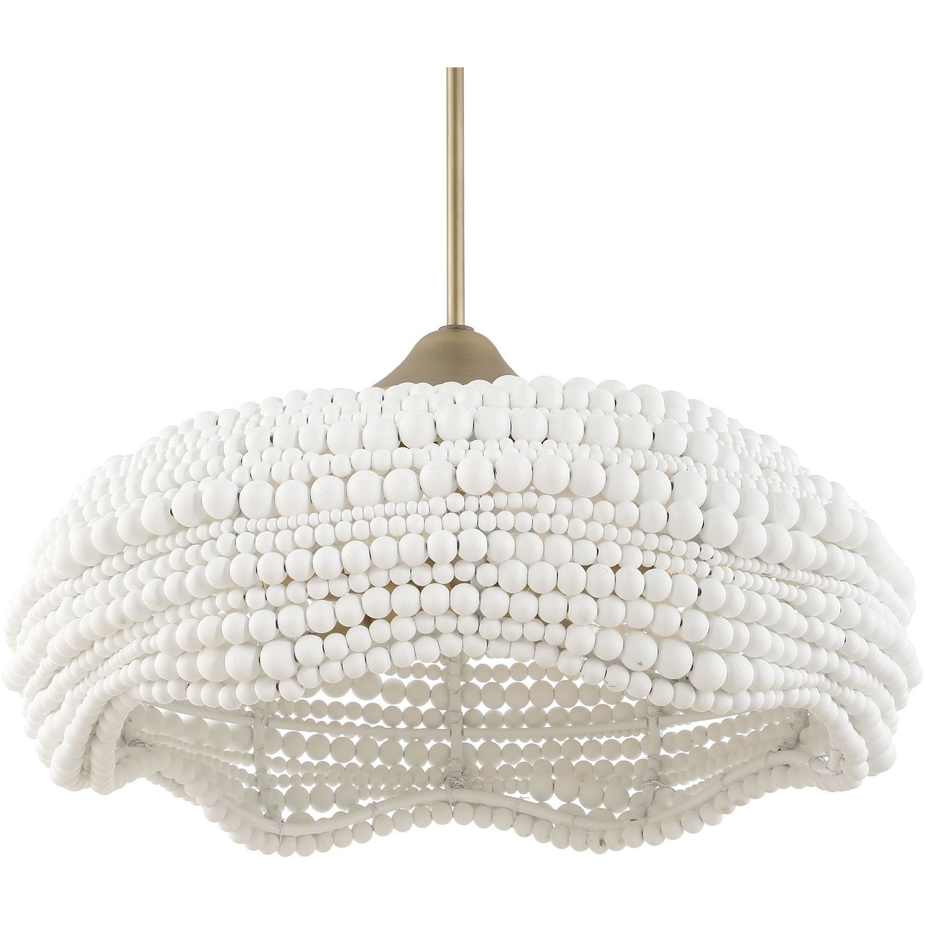 Biddeford 5 Light 24 inch Brushed Matte Gold Pendant Ceiling Light