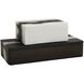 Hollie 12.5 inch Black & White Boxes, Set of 2