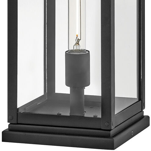 Estate Series Max 1 Light 17 inch Black Outdoor Pier Mount