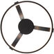 Chaucer LED 16 inch White Semi-Flush Mount Ceiling Light, dweLED