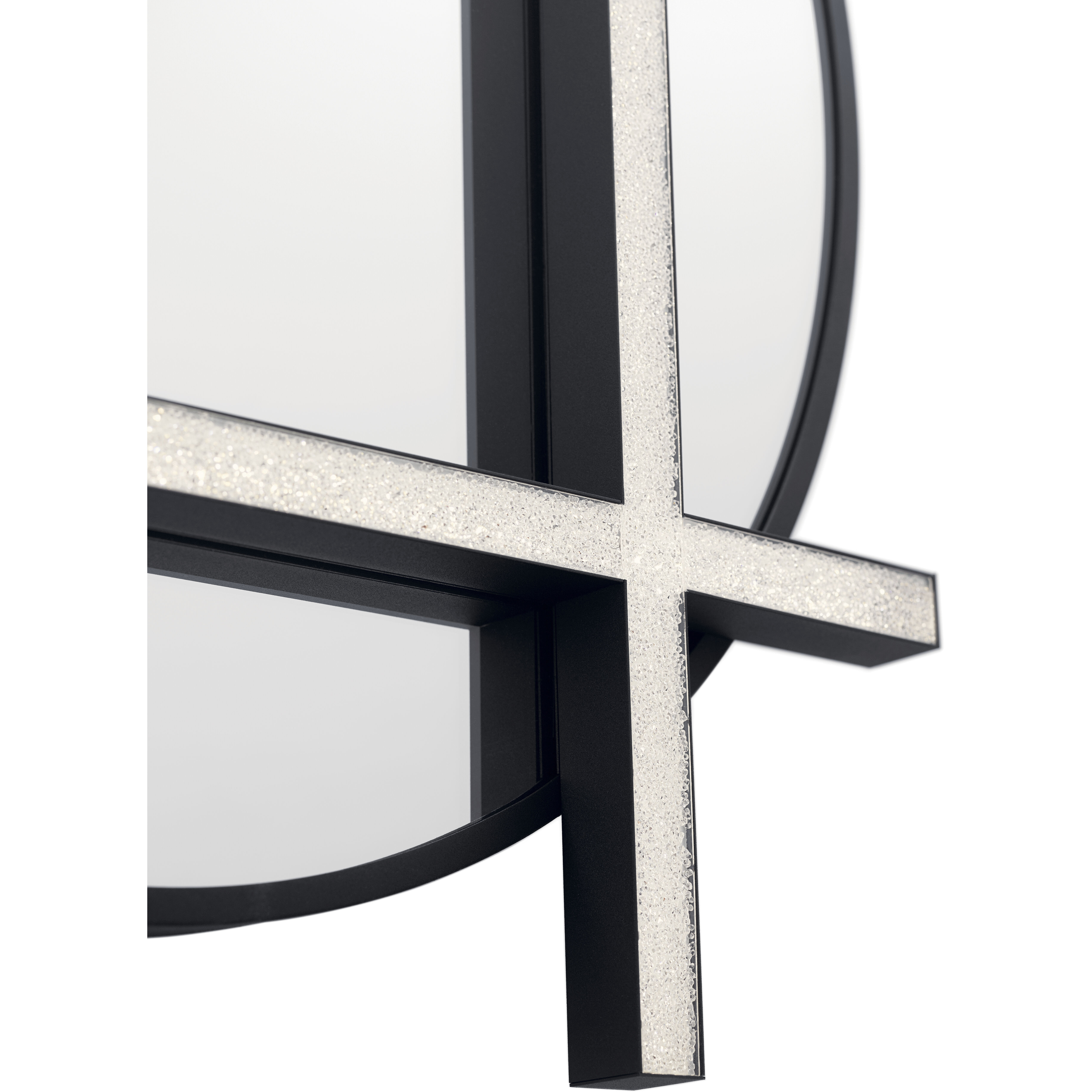 Kemena 26 X 25.5 inch Matte Black Wall Mirror