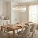 C&M by Chapman & Myers Pierce 6 Light 36 inch Burnished Brass Pendant Ceiling Light