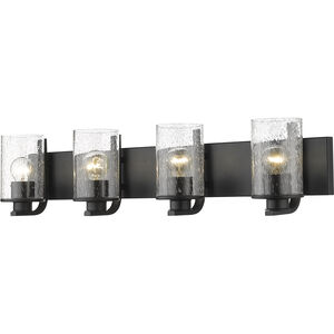 Beckett 4 Light 34 inch Matte Black Vanity Wall Light