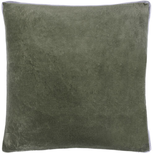 Sully 22 X 22 inch Lunar Green/Dark Grey/Taupe/Slate/Nickel Accent Pillow