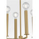 kate spade new york Carlyle 4 Light 24.38 inch Midnight Black / Burnished Brass Lantern Pendant Ceiling Light