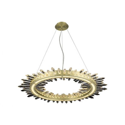 Aspen LED 34 inch Brushed Brass Chandelier Ceiling Light